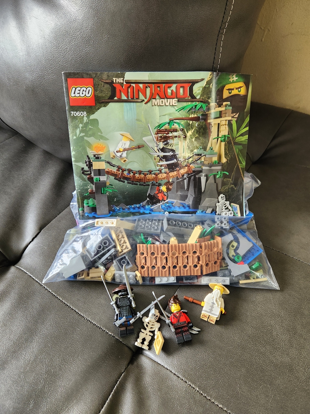 LEGO Ninjago Movie Jungle Bridge Playset - Brown/Green/Blue Complete No Box